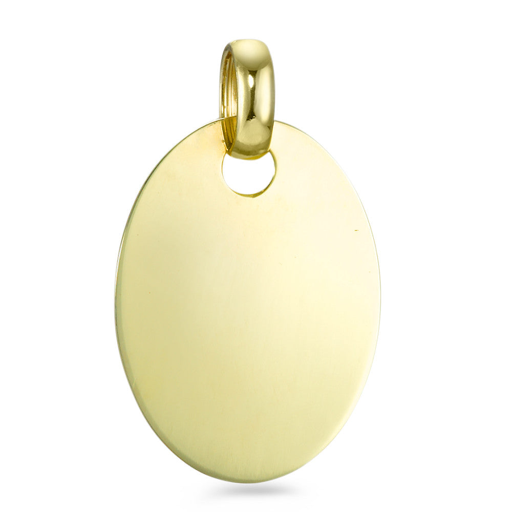 Engravable pendant 9k Yellow Gold