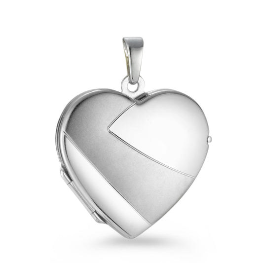 Locket Silver Rhodium plated Heart