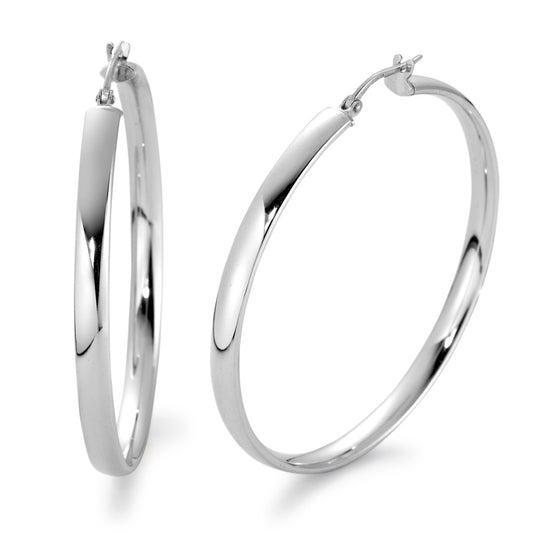 Hoop earrings Silver Rhodium plated