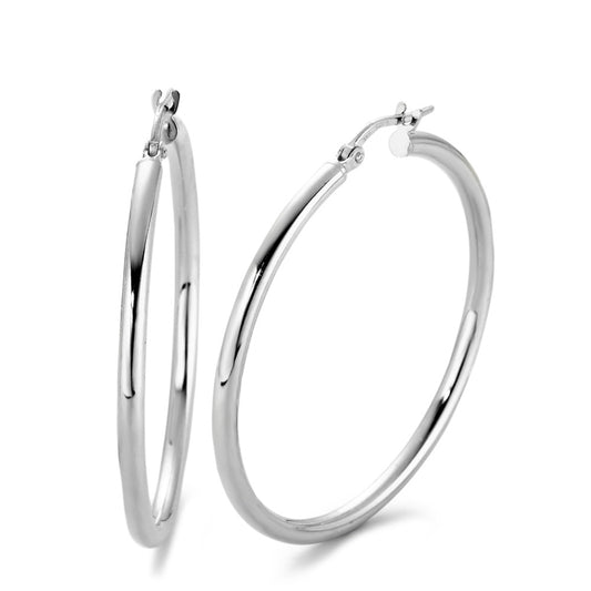 Hoop earrings Silver Rhodium plated