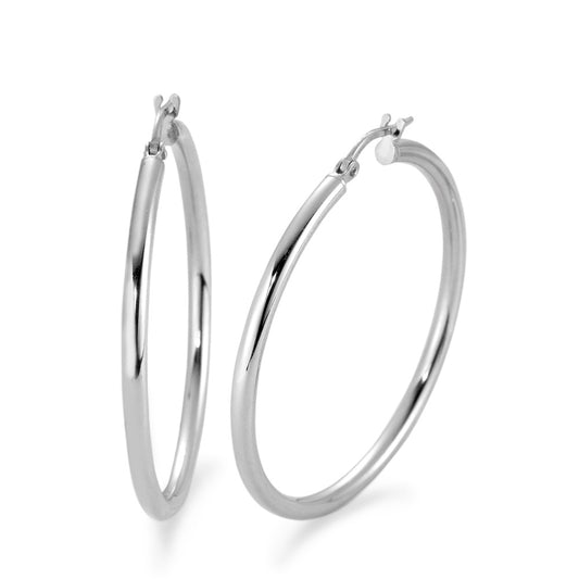 Hoop earrings Silver Rhodium plated