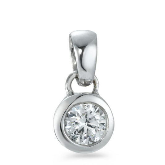 Pendant 18k White Gold Zirconia