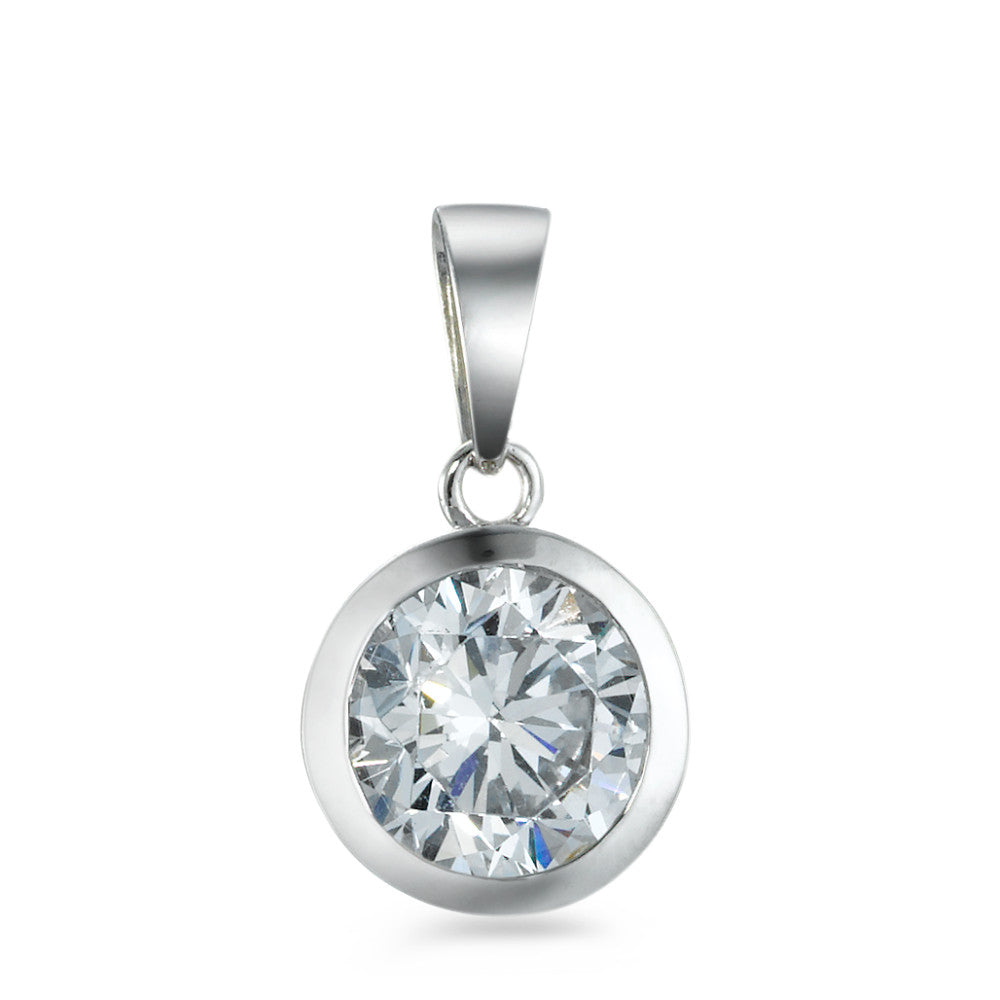 Pendant 18k White Gold Zirconia