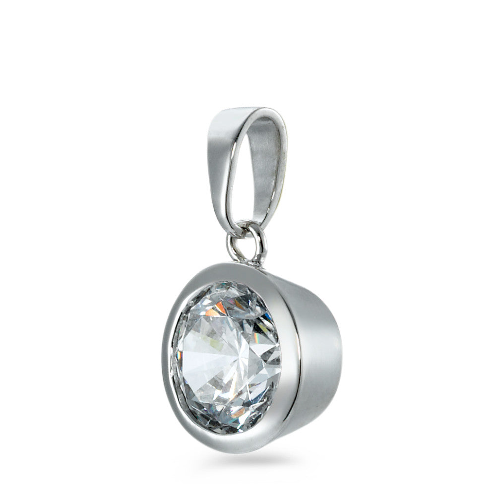 Pendant 18k White Gold Zirconia