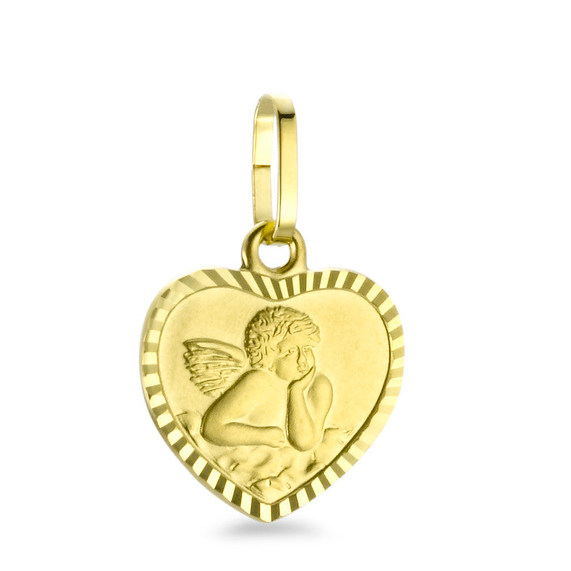 Pendant 18k Yellow Gold Guardian Angel