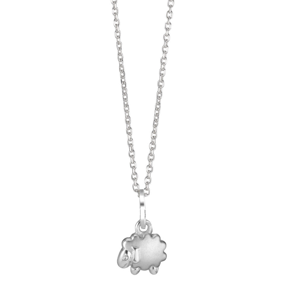 Necklace with pendant Silver Sheep 36-38 cm Ø7 mm