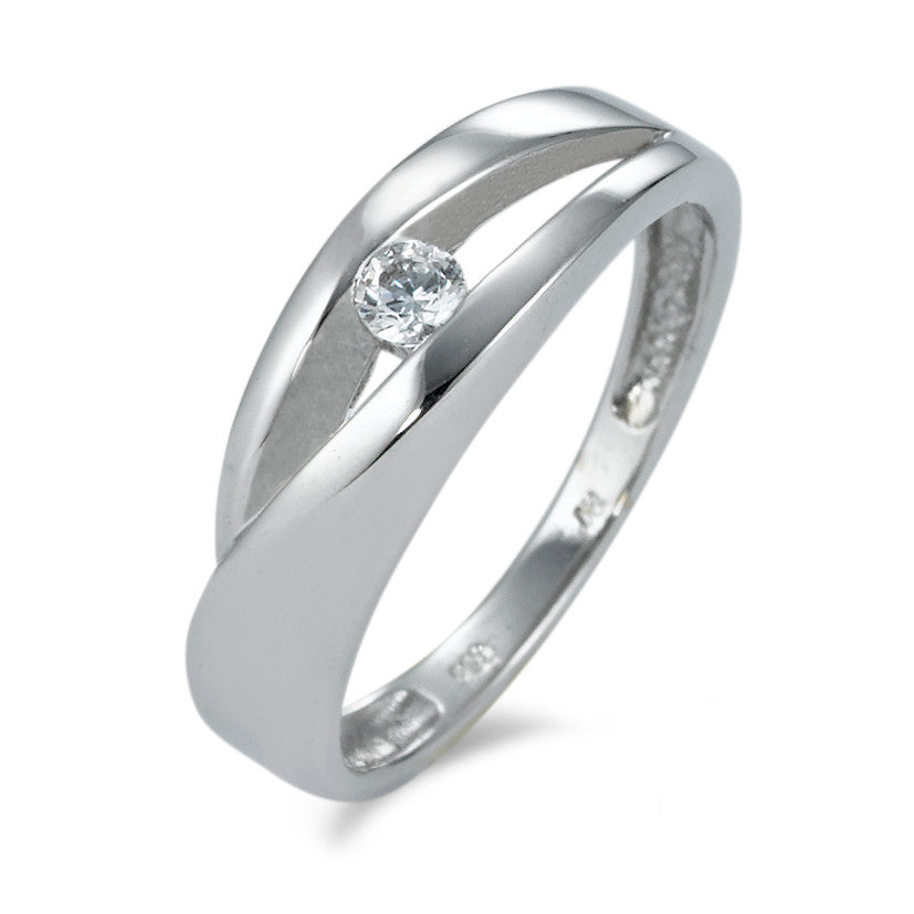 Ring 18k White Gold Zirconia