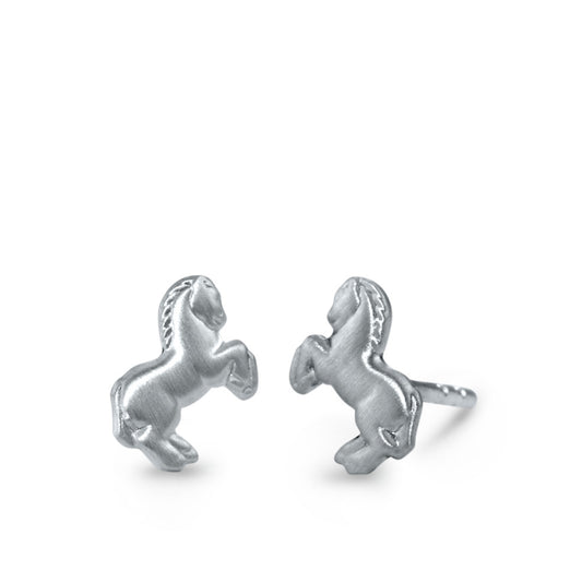 Stud earrings Silver Horse