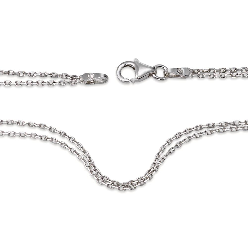 Necklace Silver Rhodium plated 42 cm Ø0.7 mm