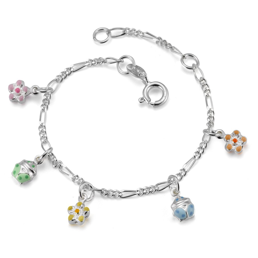 Bracelet Silver Flower 12-14 cm