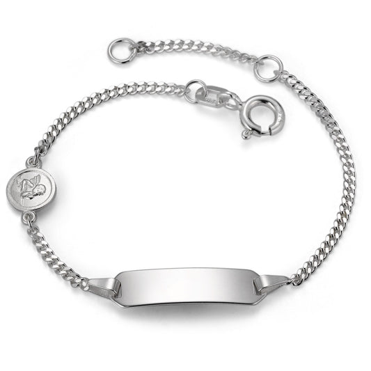 Engravable bracelet Silver Guardian Angel 12-14 cm