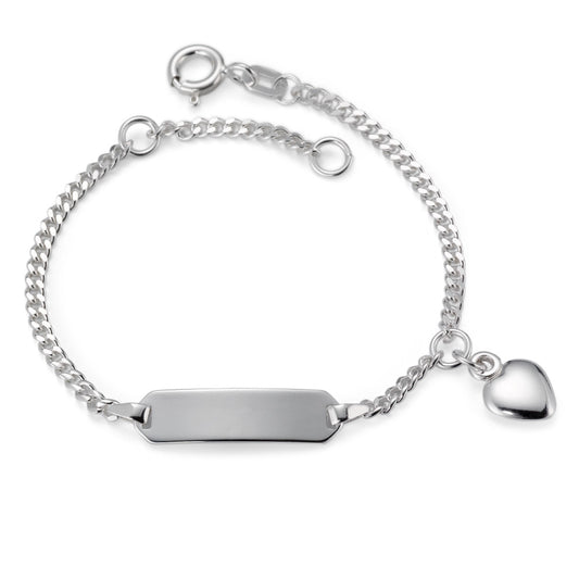 Engravable bracelet Silver Heart 12-14 cm