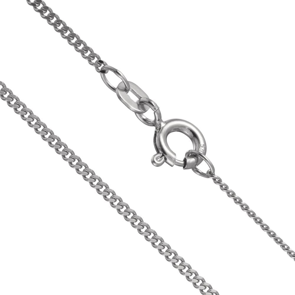 Panzer-Necklace 14k White Gold 42 cm