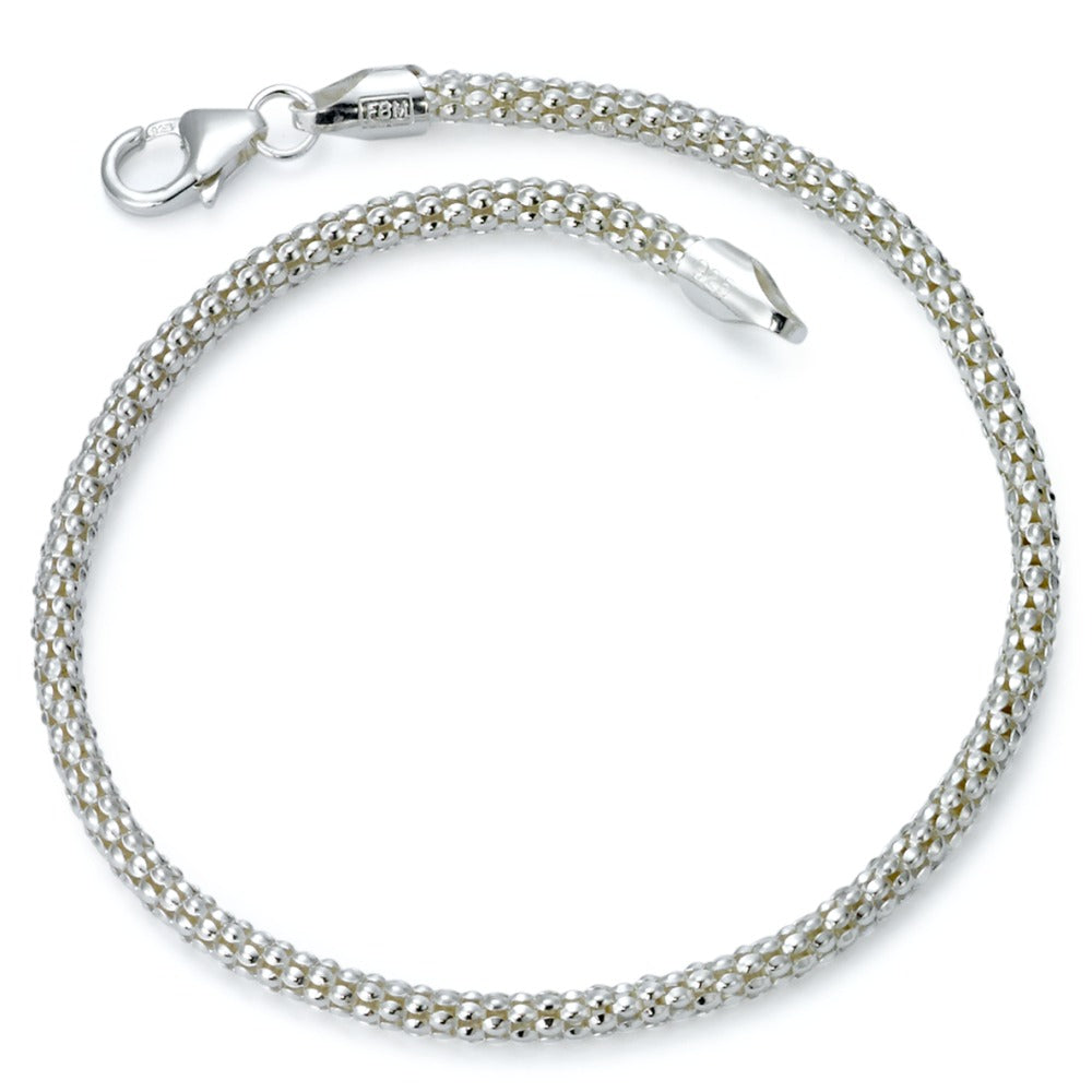 Bracelet Silver Rhodium plated 18.5 cm Ø2.5 mm