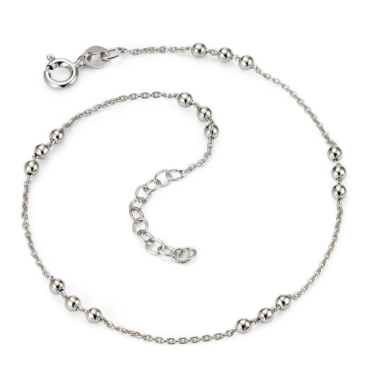 Anklet Silver Rhodium plated 22-25 cm