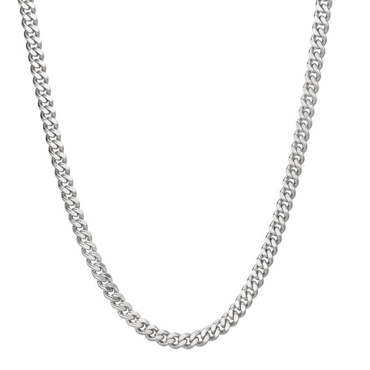 Panzer-Necklace Silver Rhodium plated 45 cm