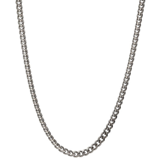 Curb-Necklace Titanium 45 cm