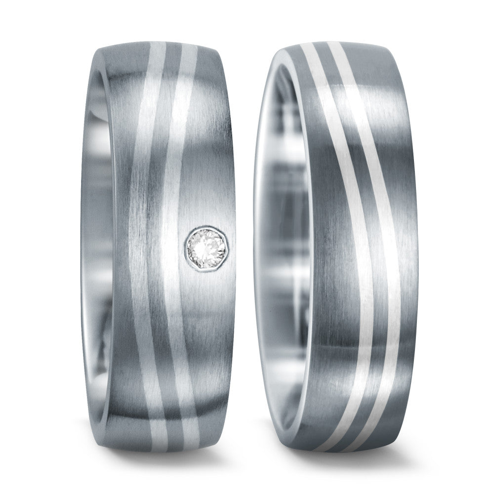 Wedding Ring Stainless steel, Silver