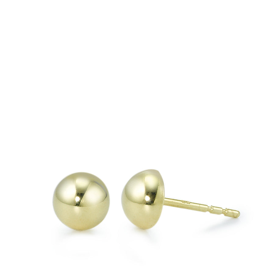 Stud earrings 9k Yellow Gold Ø6 mm