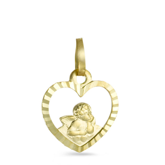 Pendant 18k Yellow Gold Guardian Angel