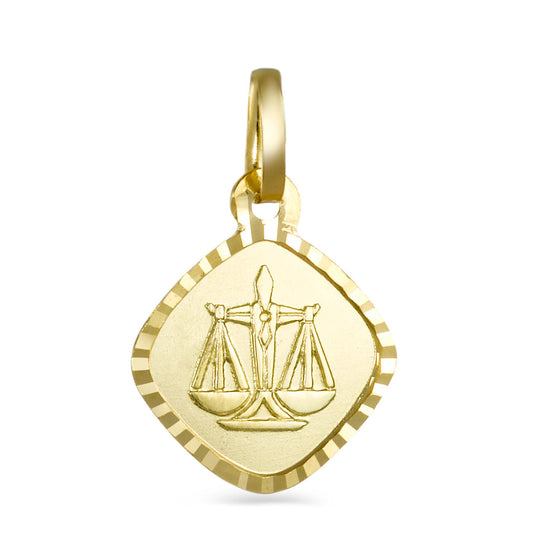 Pendant 18k Yellow Gold Zodiac Sign Libra