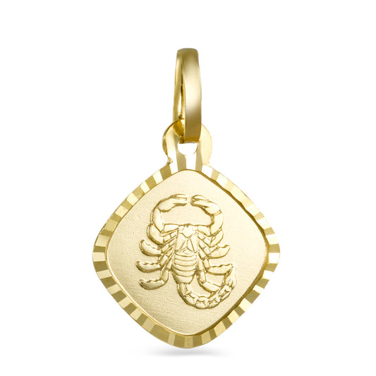 Pendant 18k Yellow Gold Zodiac Sign Scorpio