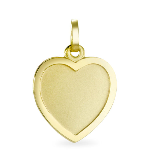 Engravable pendant 18k Yellow Gold Heart