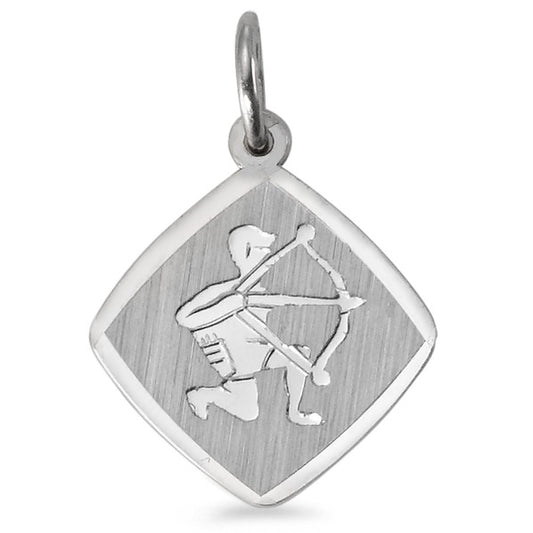 Pendant Silver Rhodium plated Zodiac Sign Sagittarius