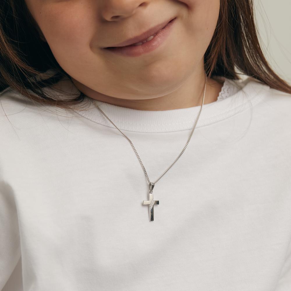 Pendant Silver Rhodium plated Cross