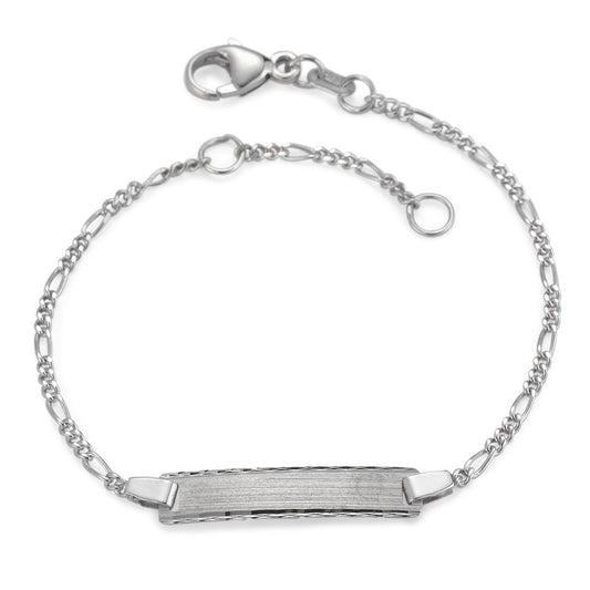 Engravable bracelet Silver Rhodium plated 12-14 cm