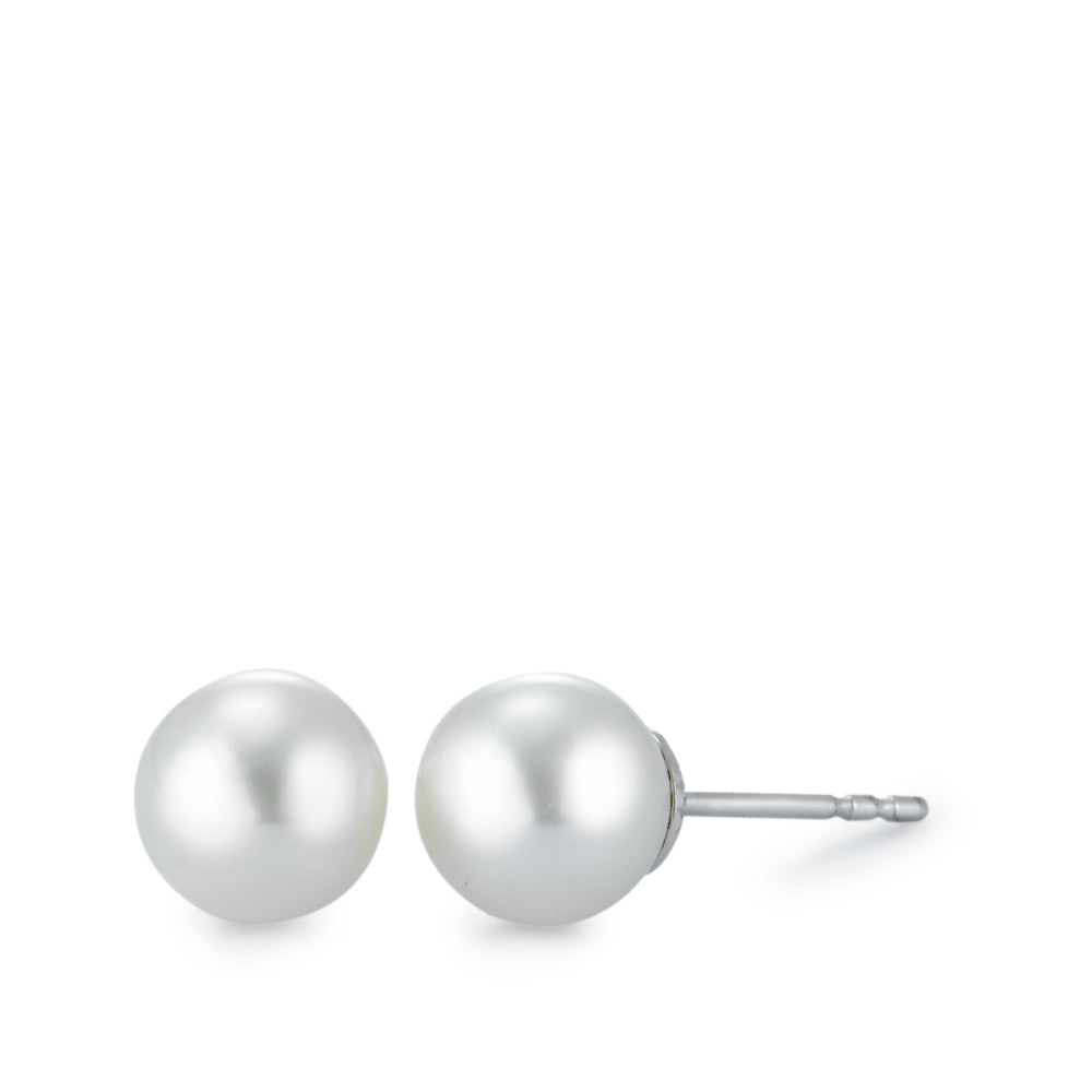 Stud earrings 18k White Gold Freshwater pearl