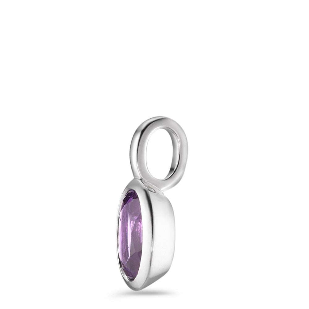 Pendant 18k White Gold Amethyst