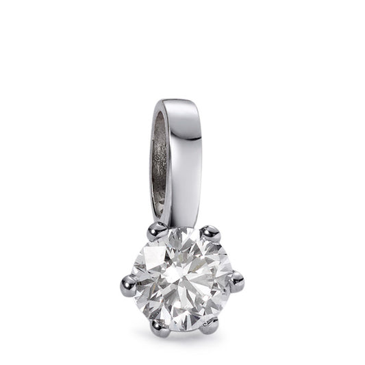 Pendant 18k White Gold Diamond White, 0.15 ct, brilliant, w-si