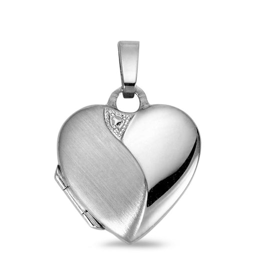 Locket Silver Rhodium plated Heart