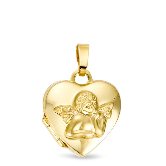 Locket 9k Yellow Gold Guardian Angel