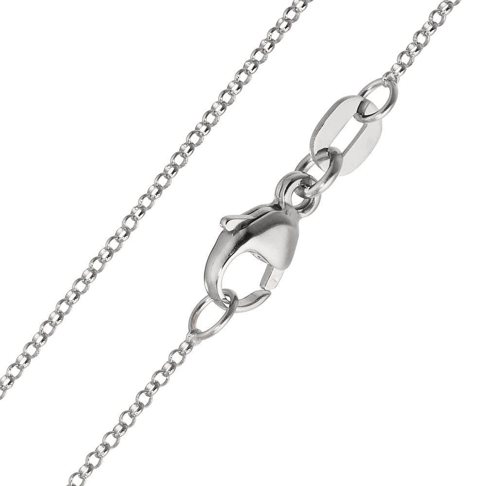 Necklace 18k White Gold 36 cm Ø1 mm