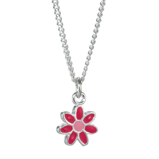 Chain necklace with pendant Silver Flower 36 cm Ø8 mm