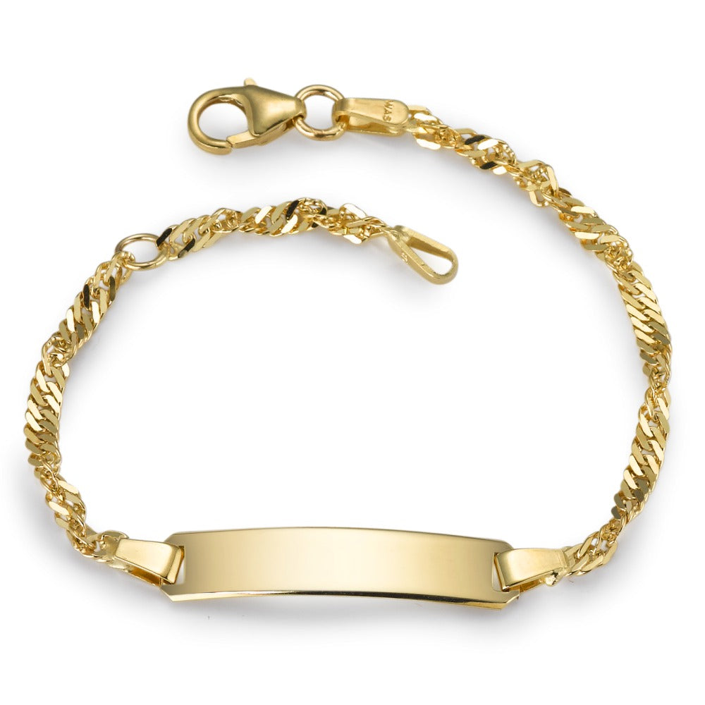 Engravable bracelet 9k Yellow Gold 12-14 cm