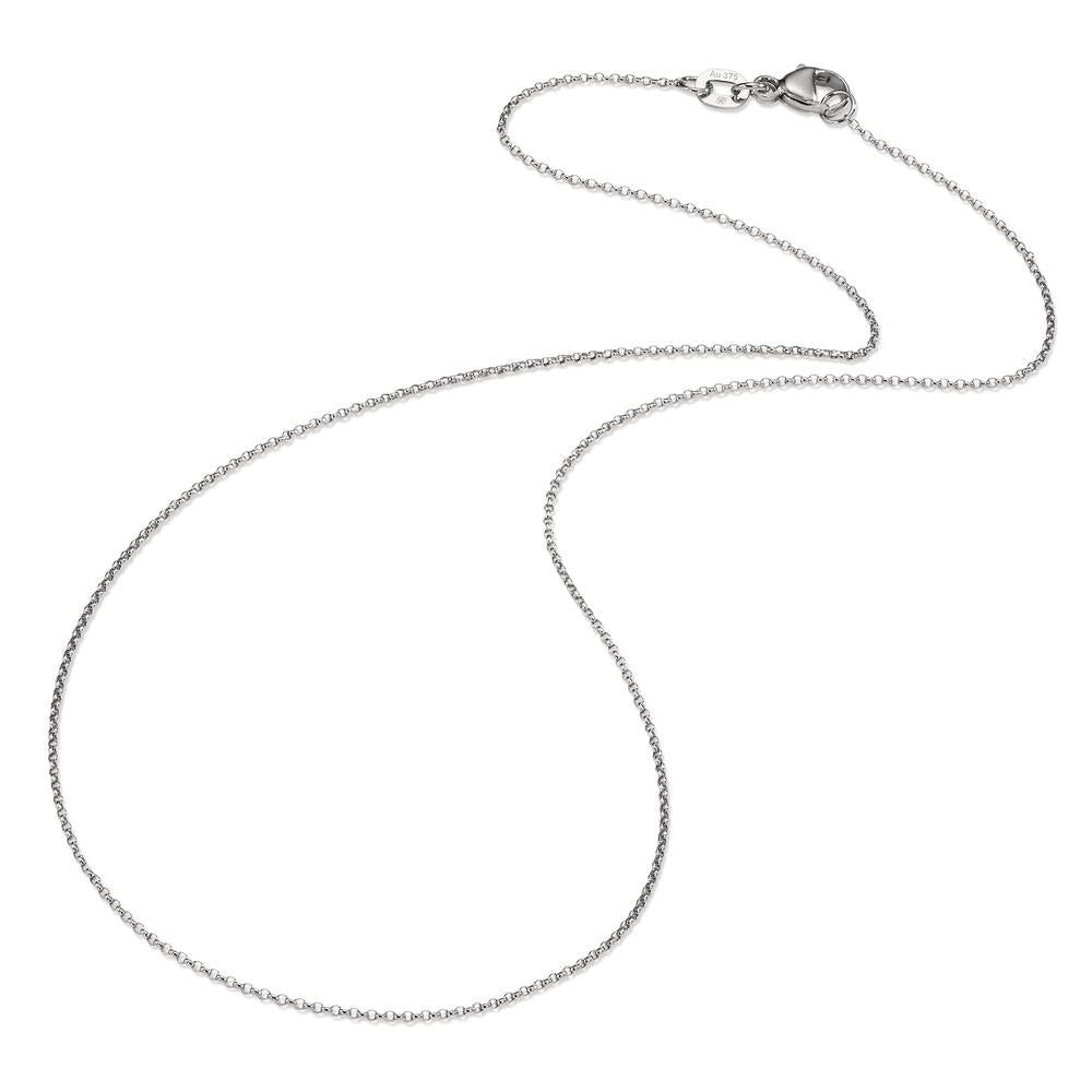 Necklace 9k White Gold 36 cm Ø1 mm