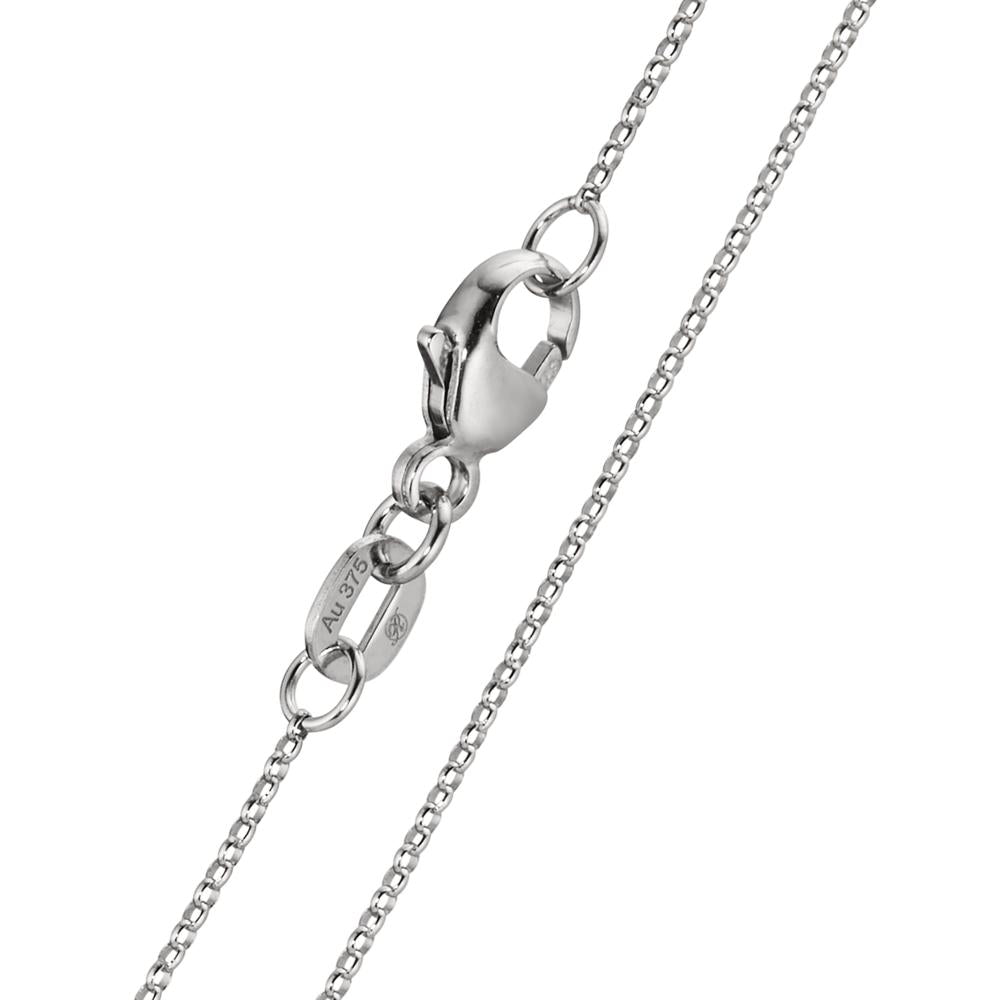 Necklace 9k White Gold 36 cm Ø1 mm