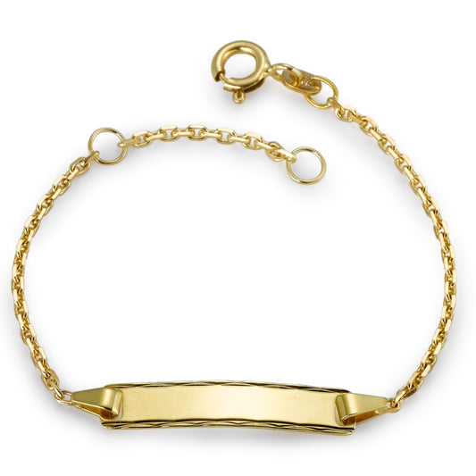 Engravable bracelet 14k Yellow Gold 12-14 cm