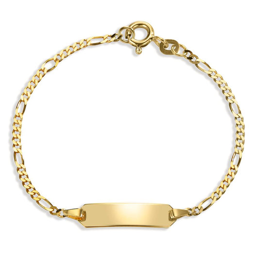 Engravable bracelet 14k Yellow Gold 12-14 cm