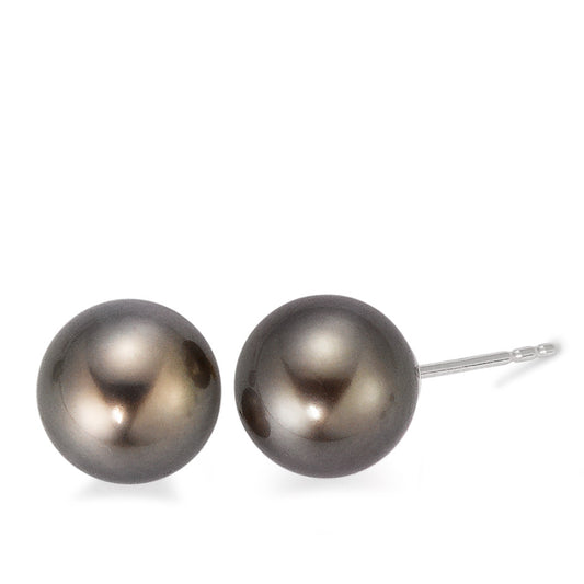 Stud earrings 18k White Gold Tahitian pearl