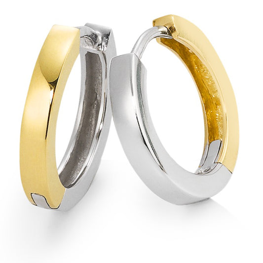 Hinged hoop 18k Yellow Gold, 18k White Gold