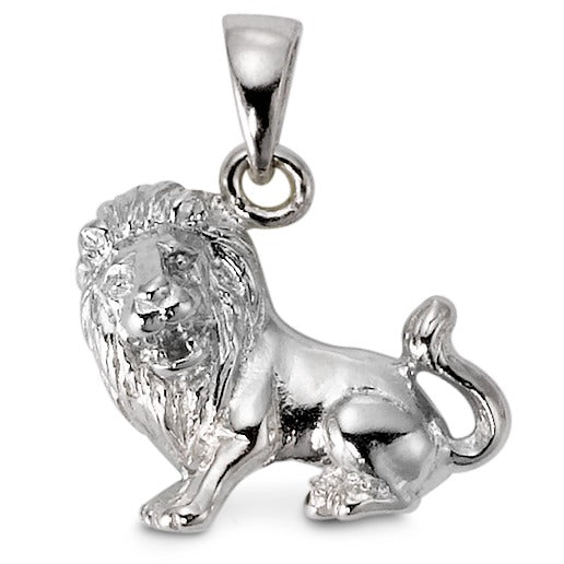 Pendant Silver Rhodium plated Zodiac Sign Leo