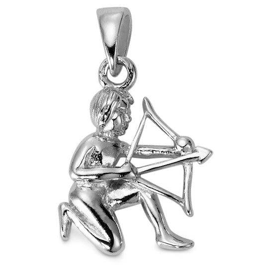 Pendant Silver Rhodium plated Zodiac Sign Sagittarius