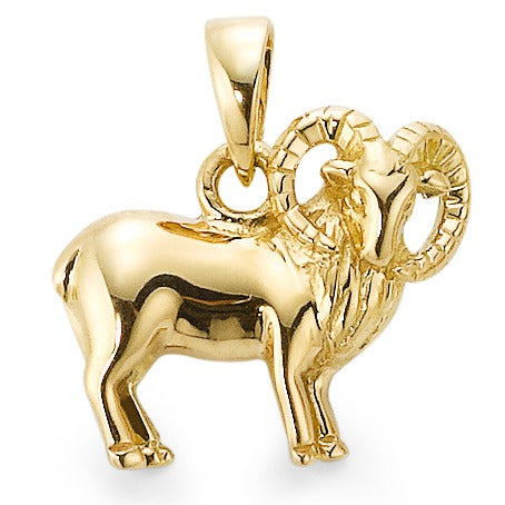 Pendant 9k Yellow Gold Zodiac Sign Aries