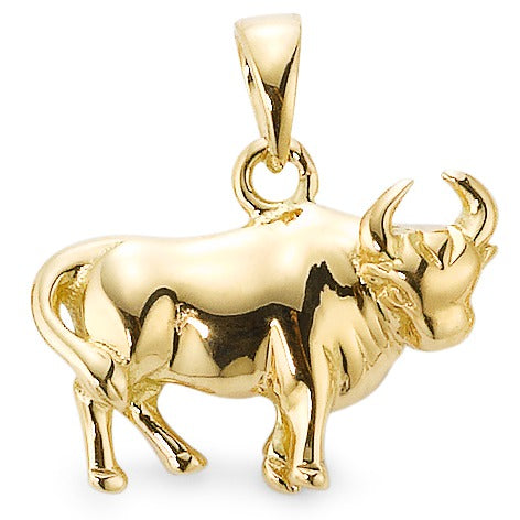 Pendant 9k Yellow Gold Zodiac Sign Taurus