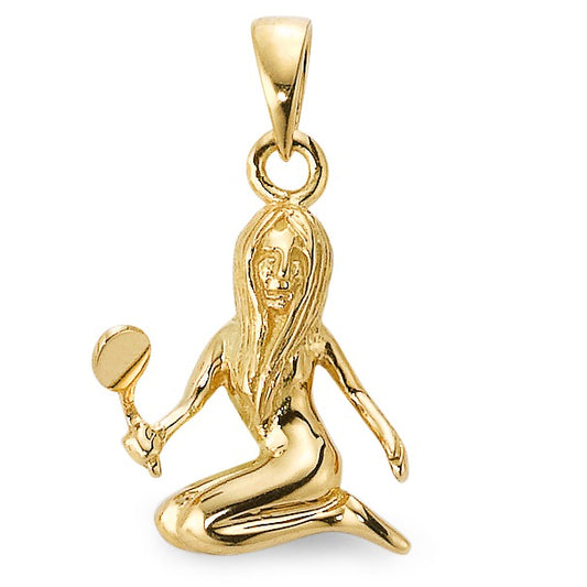 Pendant 9k Yellow Gold Zodiac Sign Virgo