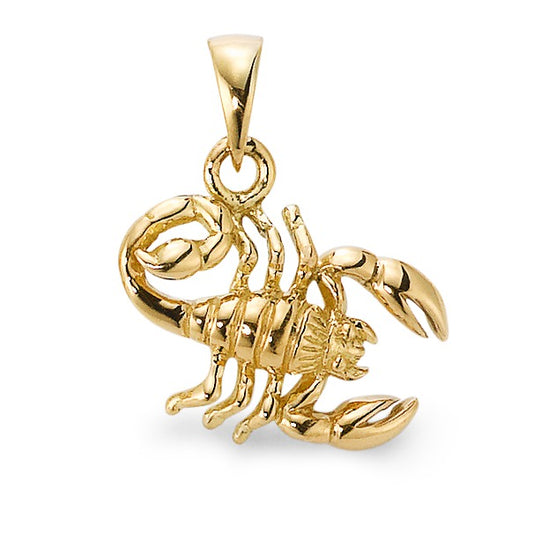 Pendant 9k Yellow Gold Zodiac Sign Scorpio